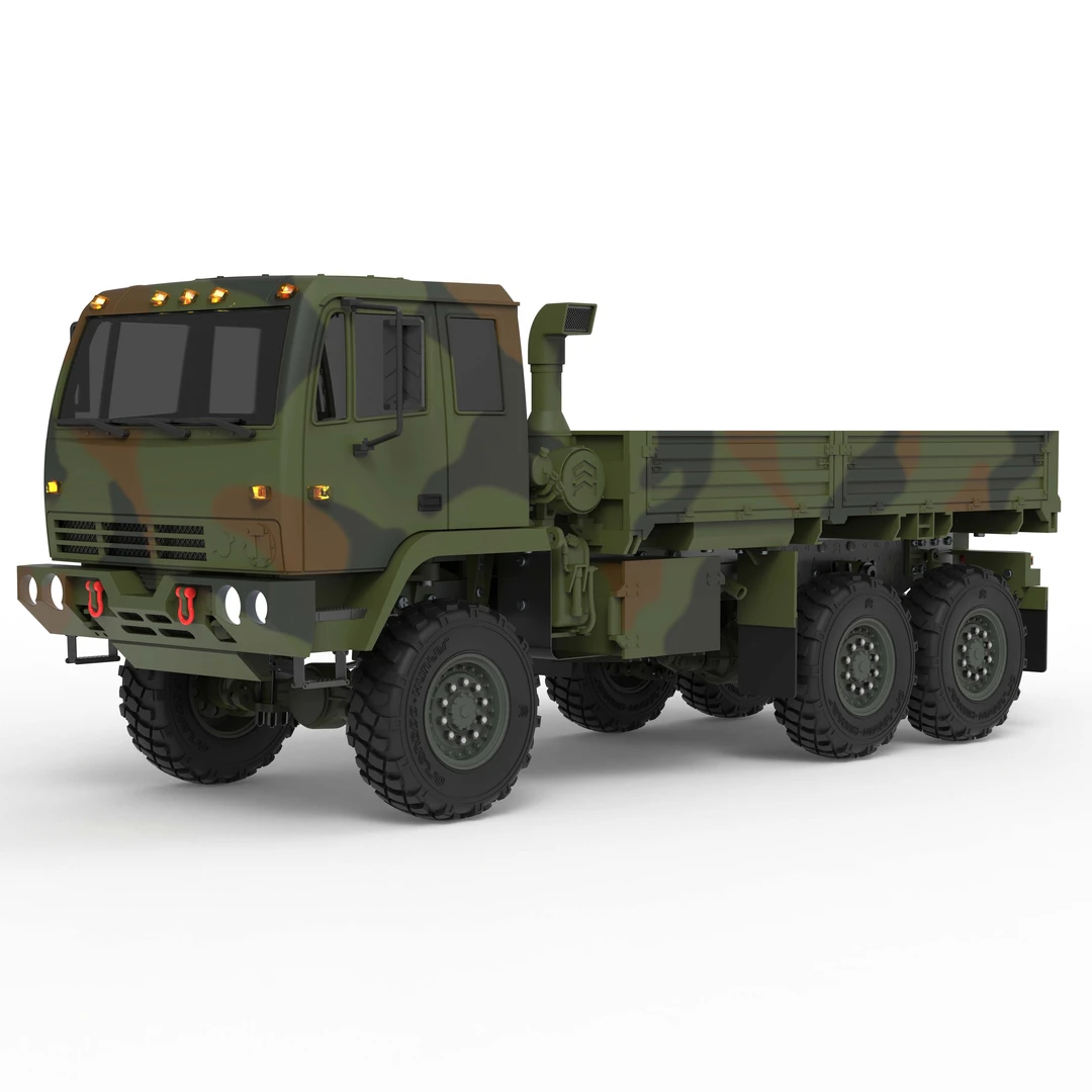 奥兰多汉特M02军卡6*6驱RC遥控仿真越野军卡1/32带声组