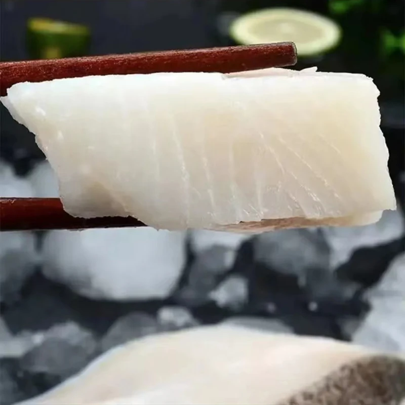 深海海捕原切厚切鳕鱼片 速冻海鲜细鳞状鳕鱼段 400g/包*8包