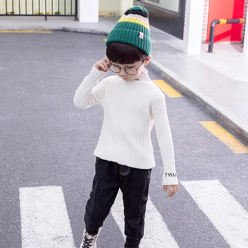 新款男女童毛衣打底衫修身上衣外穿内搭
