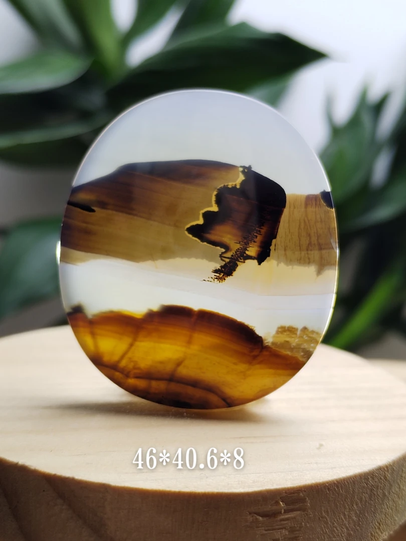 天然海洋玉髓意境风景吊坠上新货