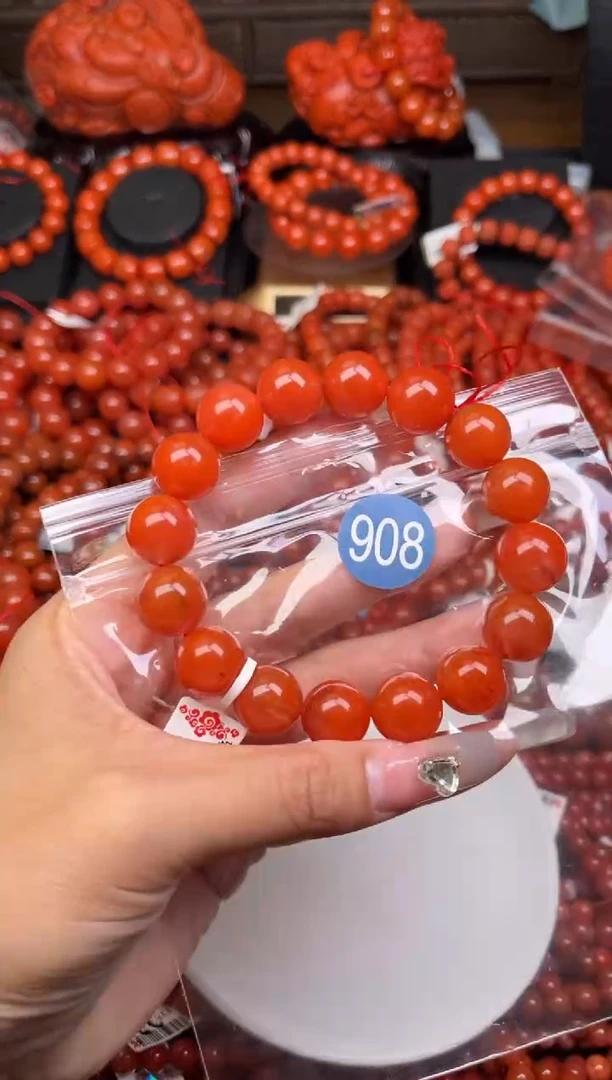 【闪购商品】南红玛瑙珠宝奇石未镶嵌908-14+