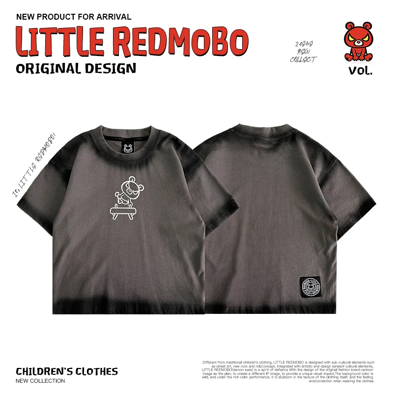 【魔霸专属】潮酷卡通圆领儿童夏季童装短袖T恤 XY-MB035