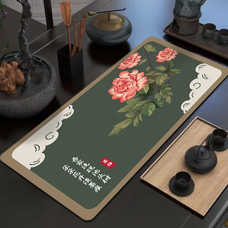 新中式茶桌专用吸水速干防滑垫隔热耐脏易清洁禅意茶桌垫可定制