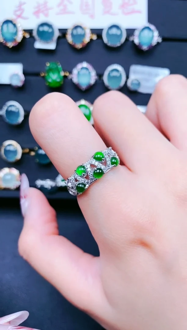 【闪购商品】翡翠戒指未镶嵌抖音基地质检QIC发货