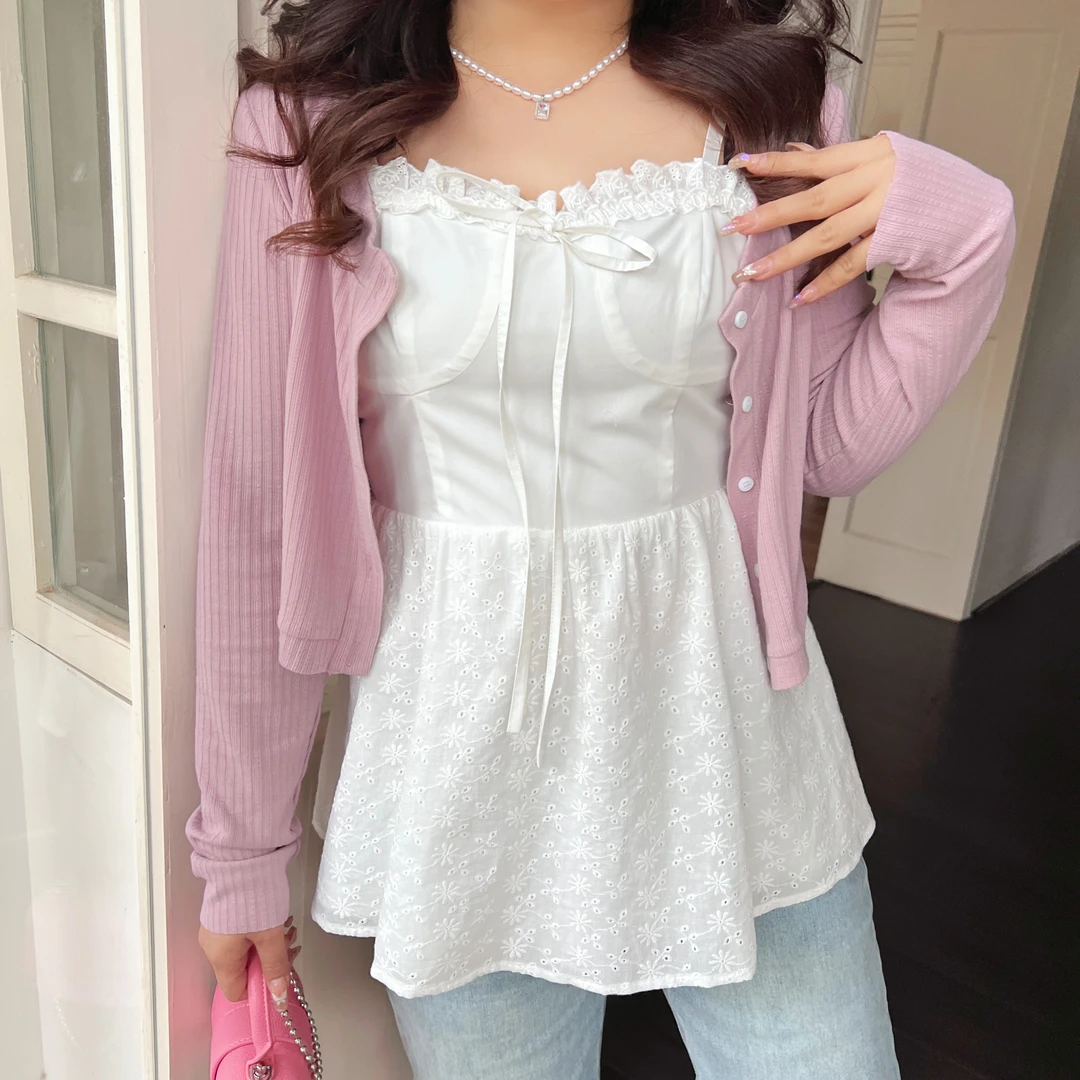 【青苍】大头婷微胖定制春夏百搭开衫可系扣