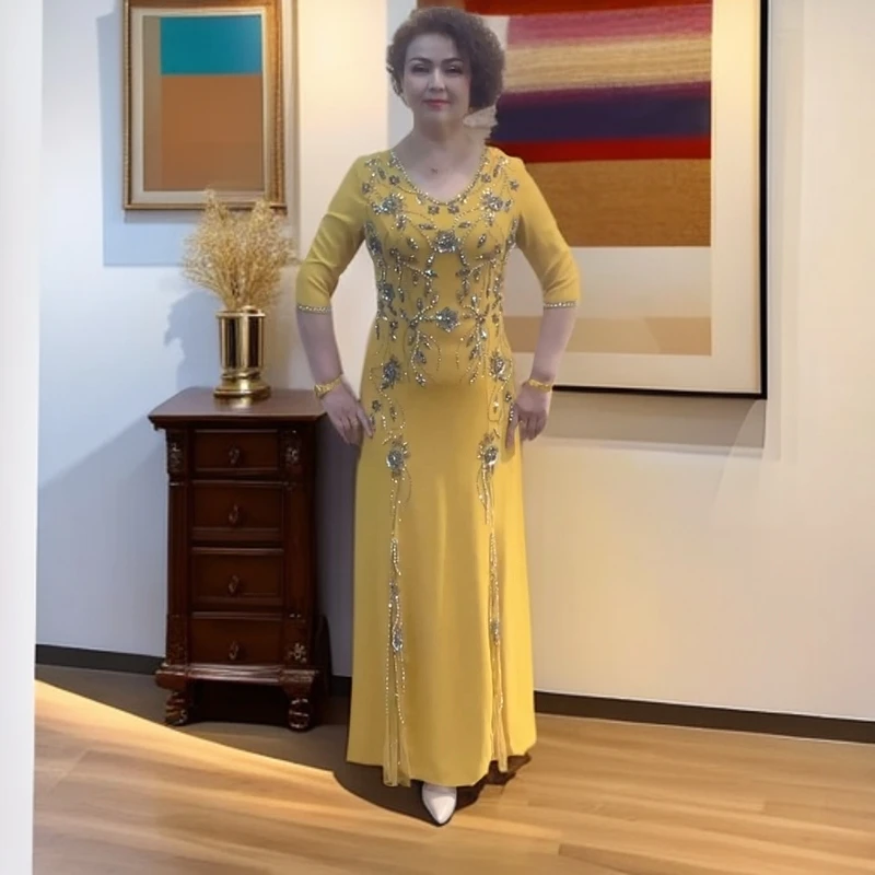 连衣裙时尚显瘦气质高贵长款修身优雅蕾丝轻奢夏季复古开叉拼接