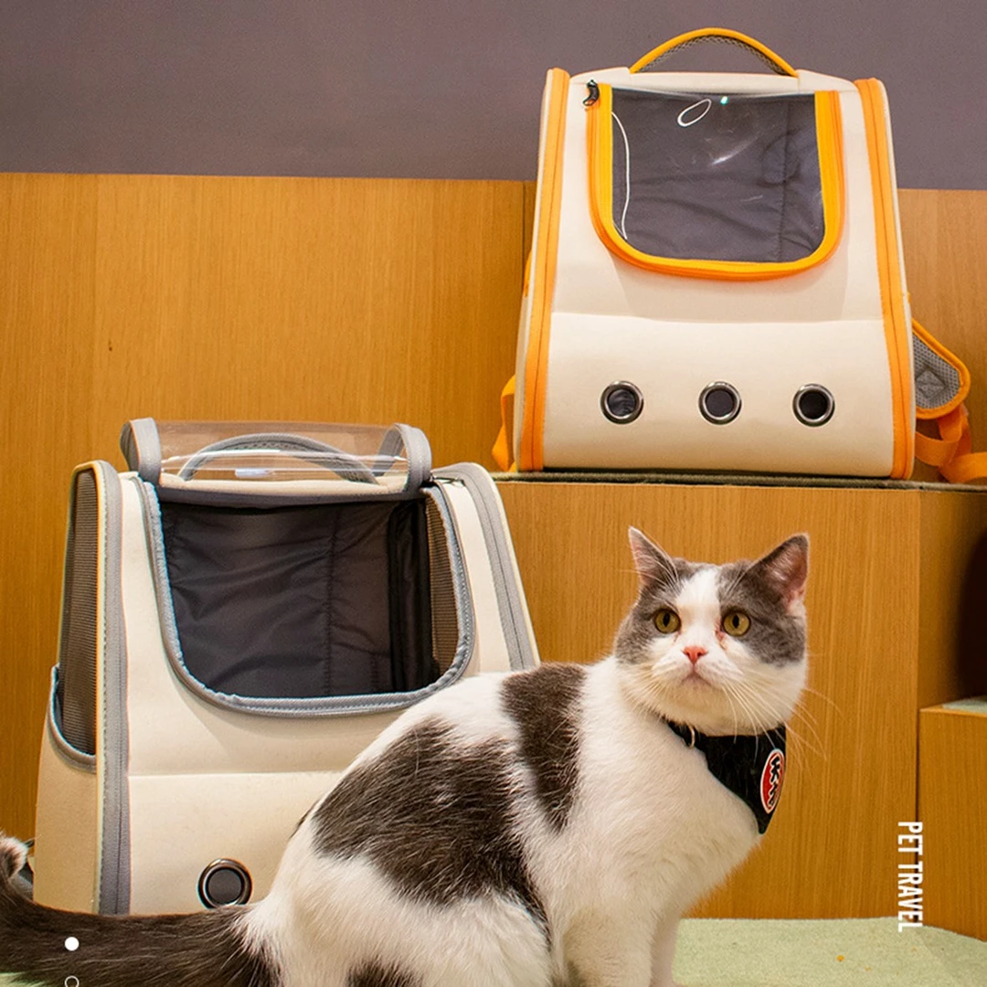 阳离子直供猫包外出便携太空舱透气大容量包猫咪双肩背包宠物用品