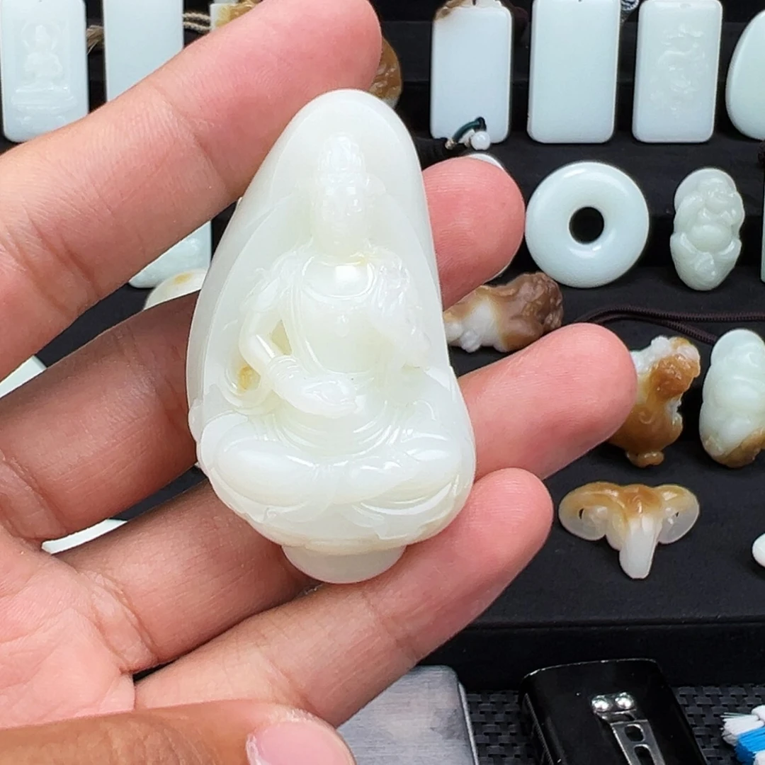 【闪购商品】和田玉颈饰未镶嵌阿*家