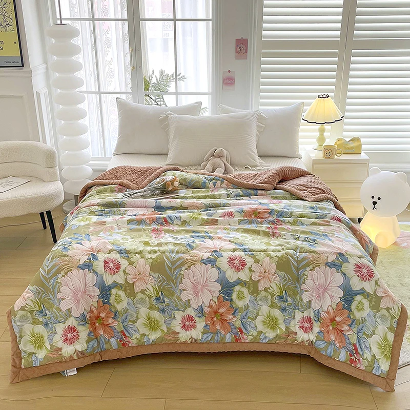 试睡15天！花开富贵如梦绒豆豆被子