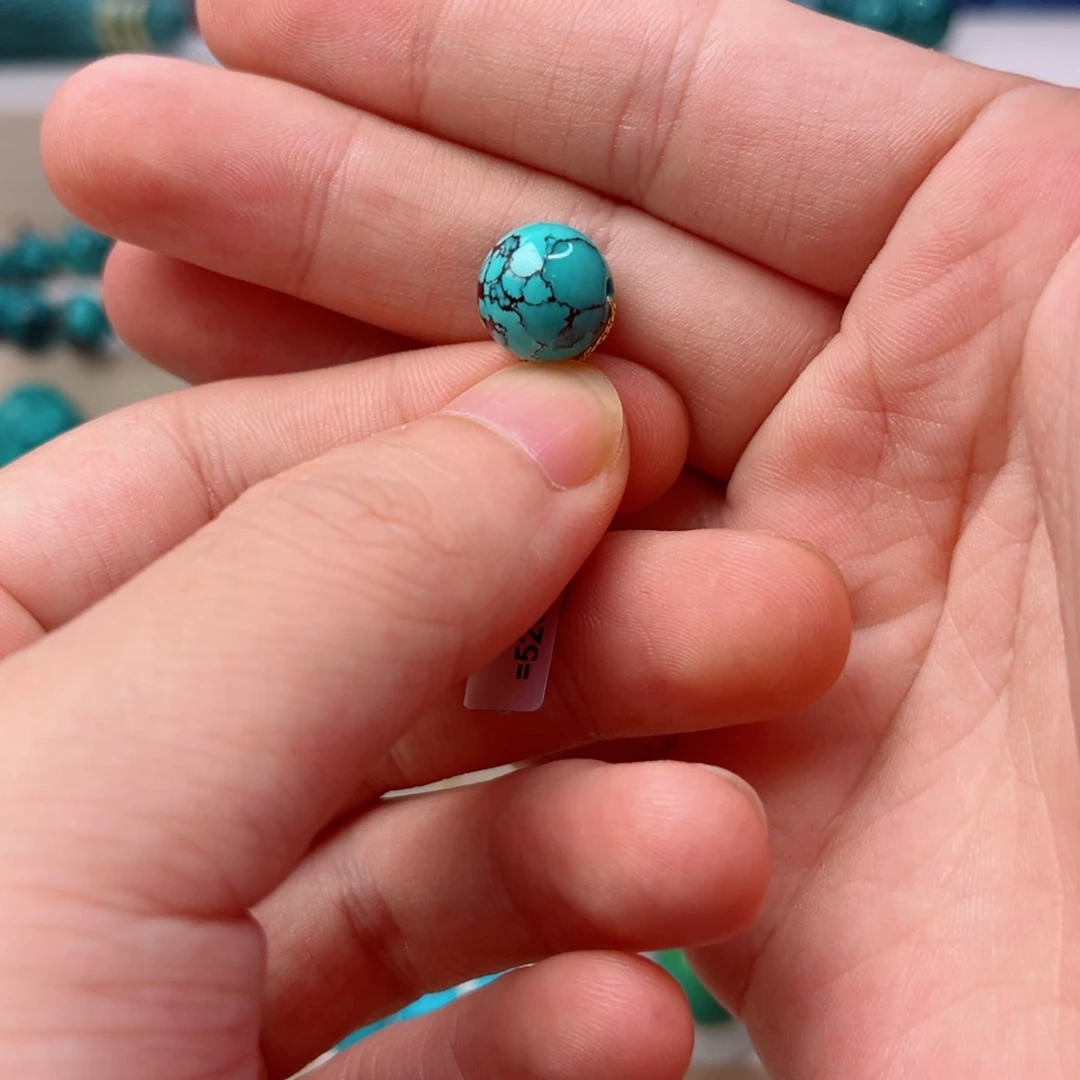 绿松石圆珠未镶嵌