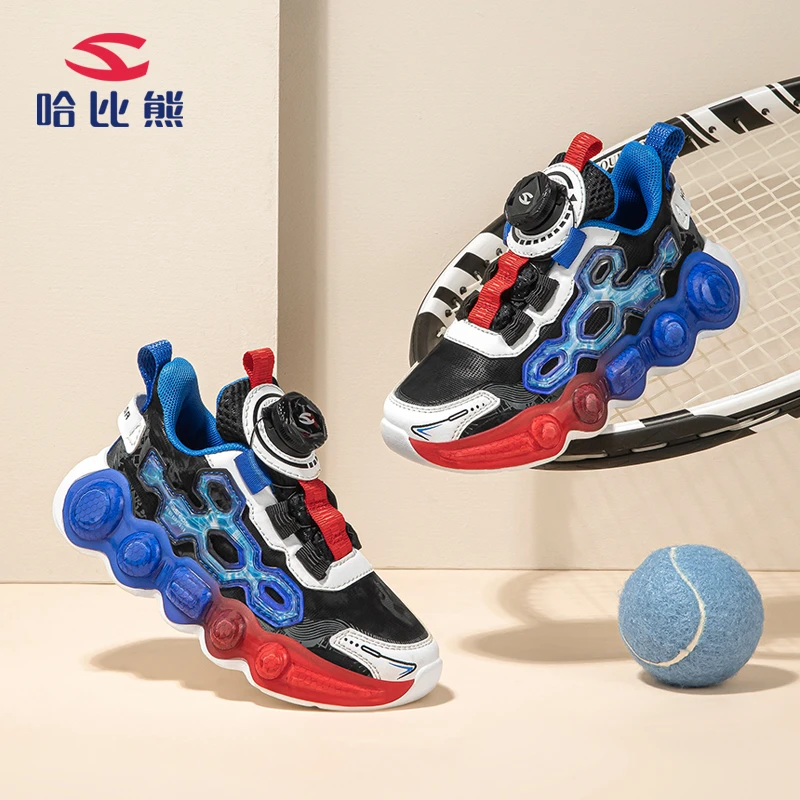 哈比熊童鞋儿童运动鞋6-12岁男童2024春季新款中大童网面跑步童鞋