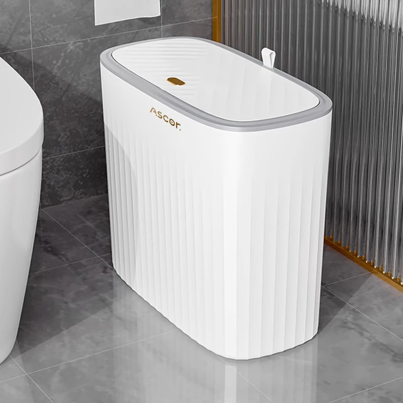 未诺垃圾桶家用卧室客厅厨房卫生间厕所新款大容量夹缝带盖宿舍专