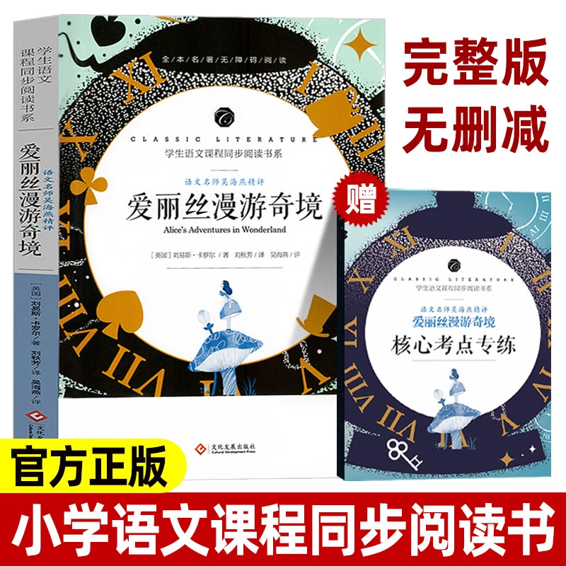 爱丽丝漫游奇境正版 六年级下册课外阅读书籍完整版