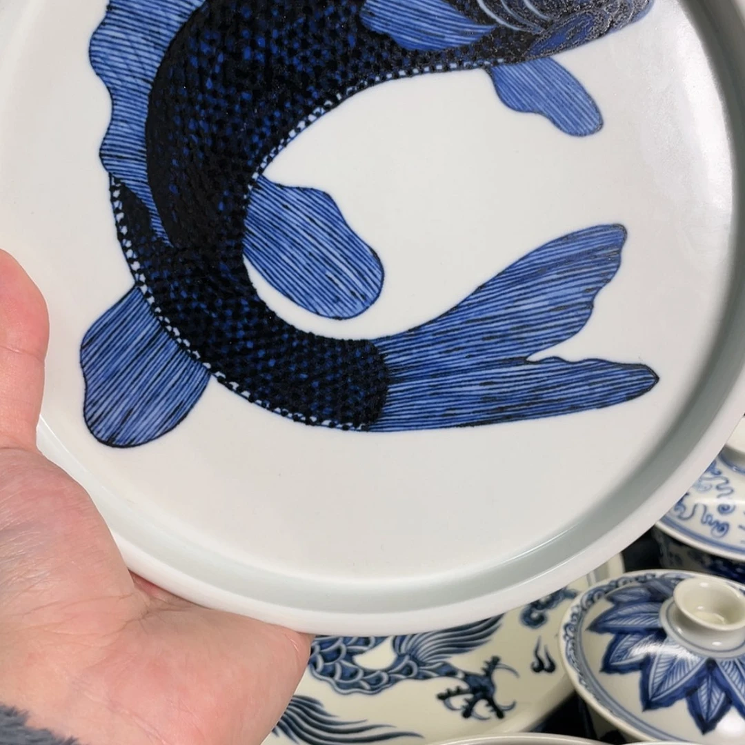 【闪购商品】陶瓷团鱼