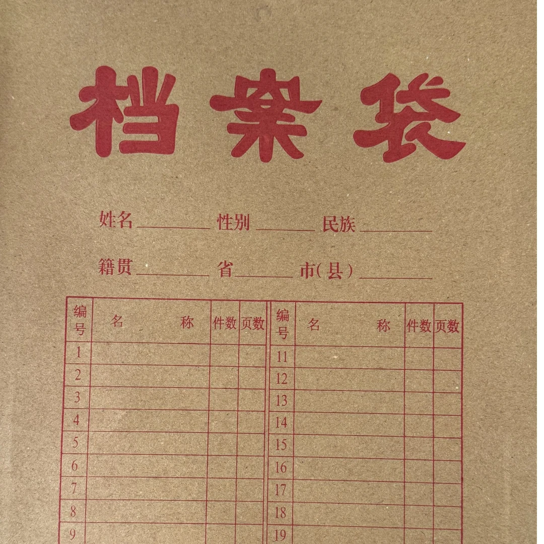 档案袋名额A4纸设计文件袋牛皮纸大号加厚B厅