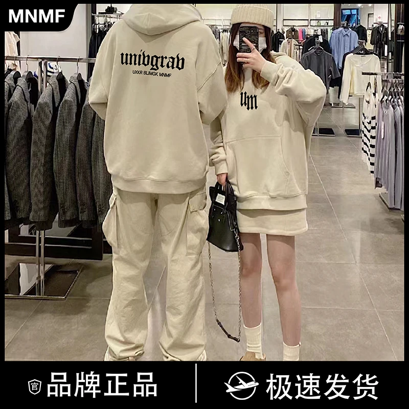 mnmf重磅连帽卫衣情侣装美式复古加绒加厚上衣宽松休闲帽衫#T7916