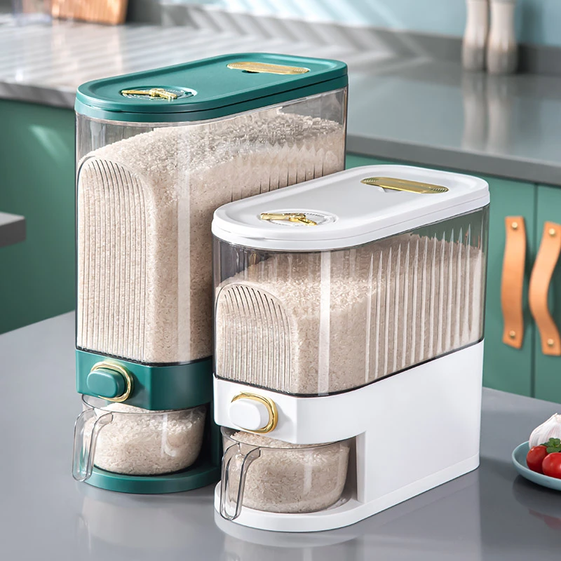 计时米桶家用防虫防潮密封罐装米缸大米收纳盒储米箱食品级桶面粉