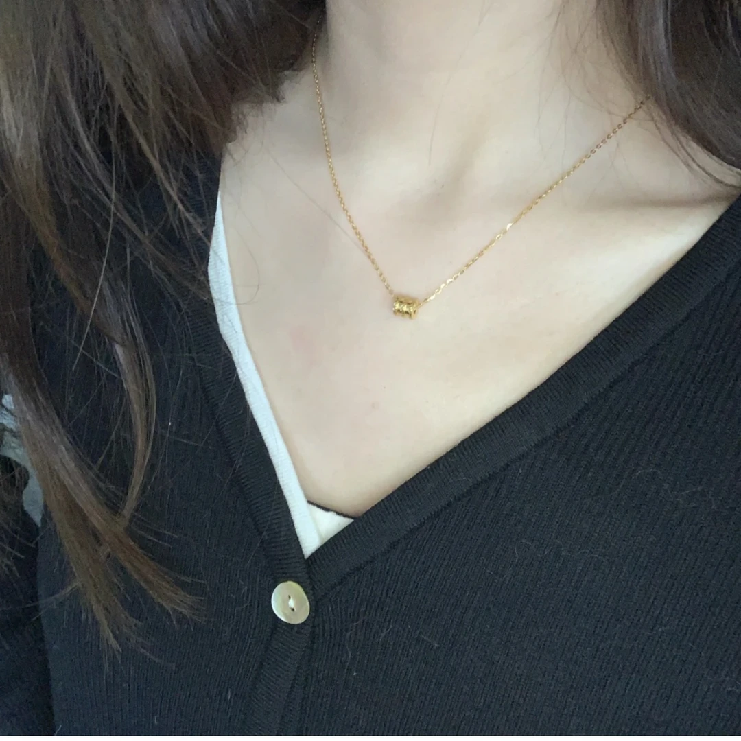 【不支持无理由退】足金999小蛮腰套链时尚锁骨链