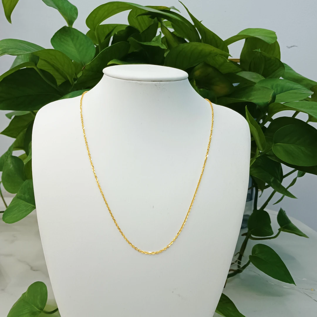 【不支持无理由退】足金999闪o项链黄金时尚