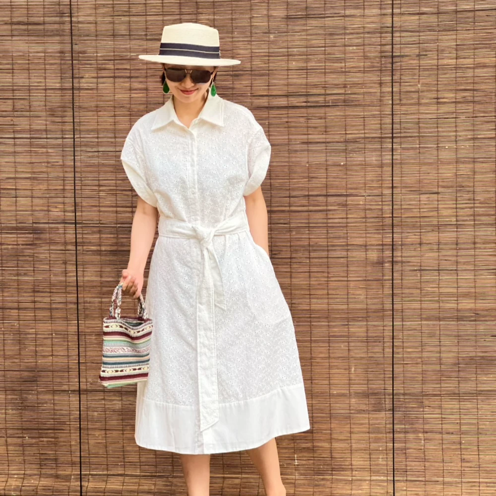 UrbanPaces凡尔赛法式宫廷简约衬衫裙