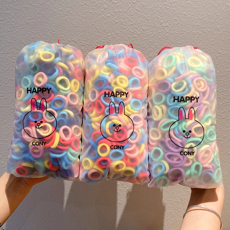 儿童彩色小号发圈橡皮筋女扎头宝宝不伤发头饰女头绳女童发绳发饰