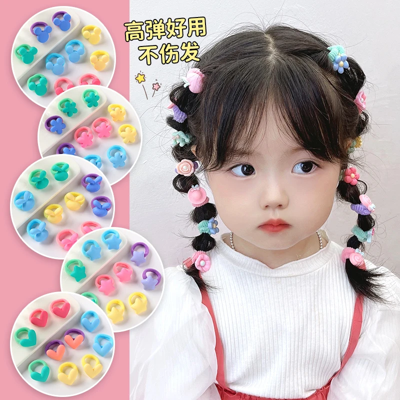 儿童发圈不伤发韩国可爱彩色毛巾圈弹性好小女孩扎头发橡皮筋女童