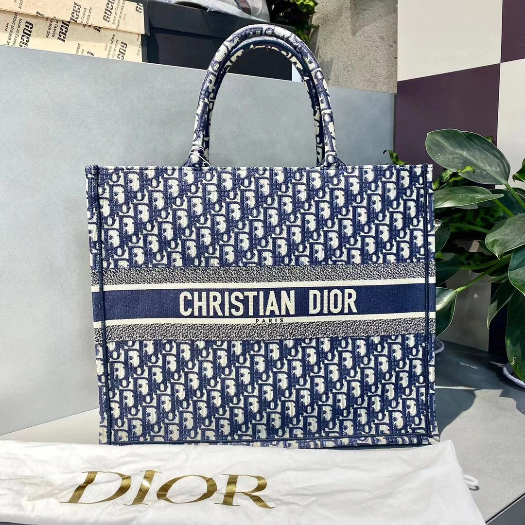 95新 DIOR/迪奥 迪奥   经典大号 托特包 手提单肩包-2