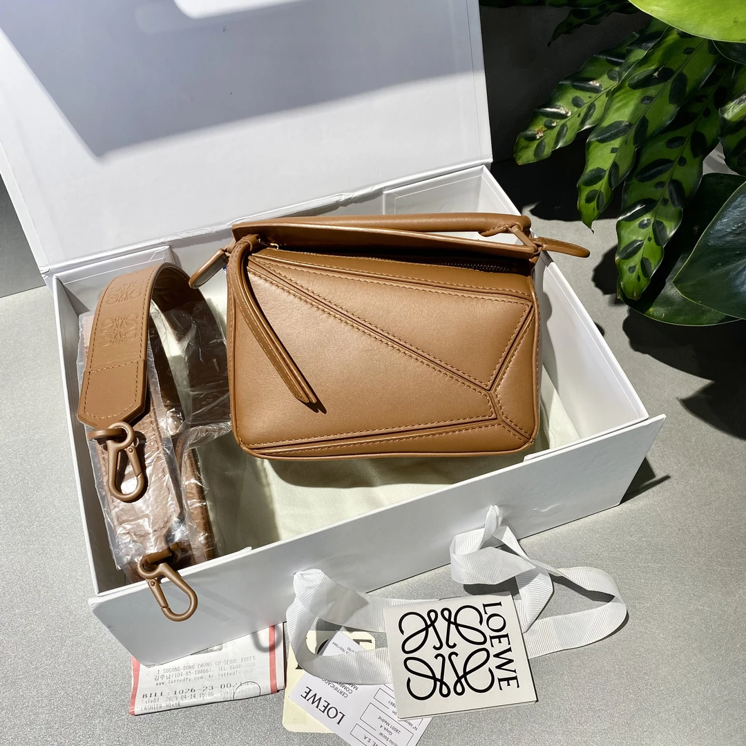 99新 LOEWE/罗意威 罗意威   迷你puzzle几何包 单肩斜挎包-3