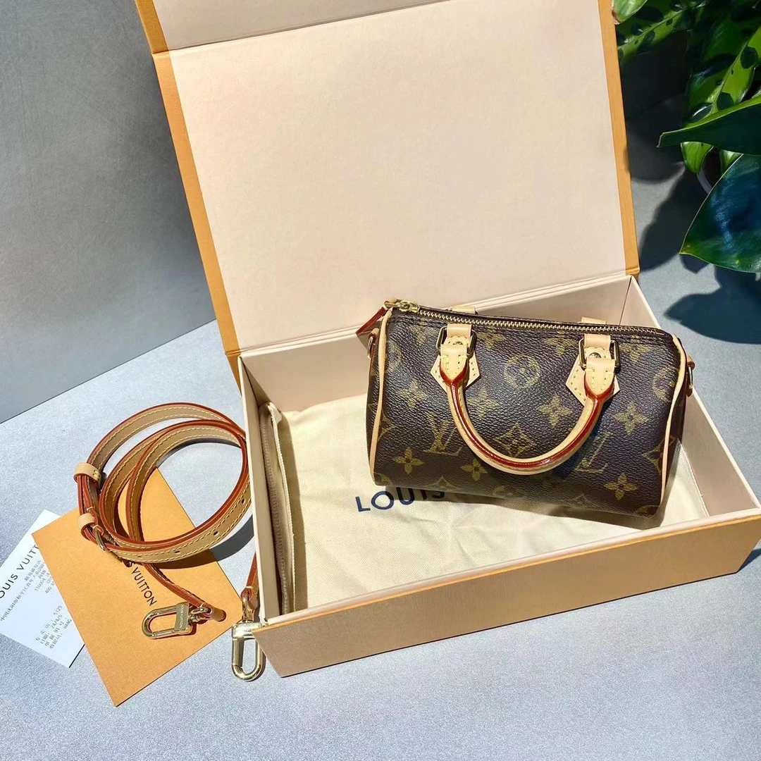 95新 LouisVuitton/路易威登 LV 老花芯片sp nano 单肩斜挎包-3