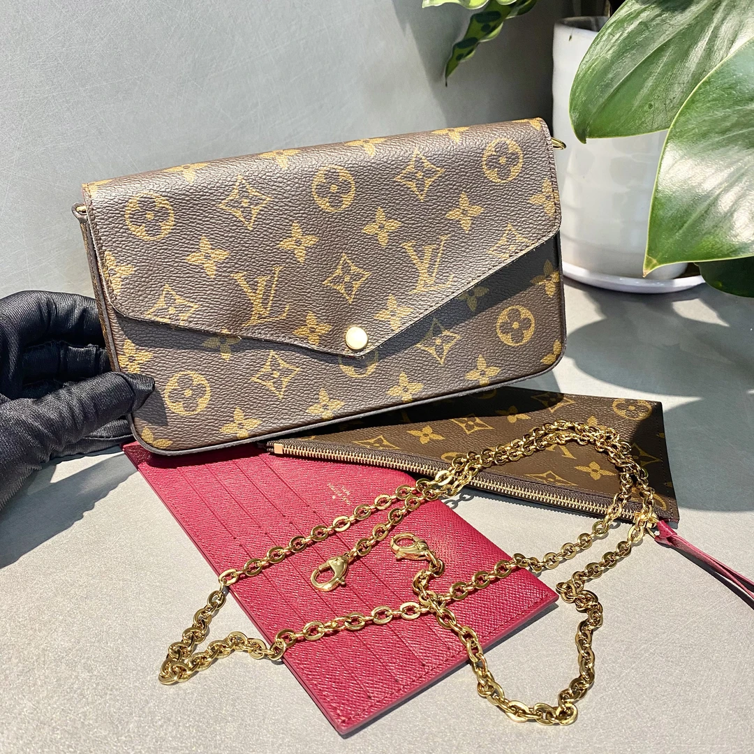 95新 LouisVuitton/路易威登 LV   老花三合一芯片 单肩斜跨包-2