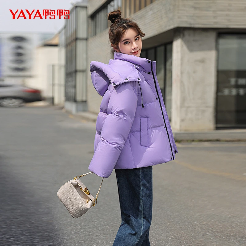 YAYA/鸭鸭【YE3B612361H】新款户外休闲时尚韩版百搭短款羽绒服
