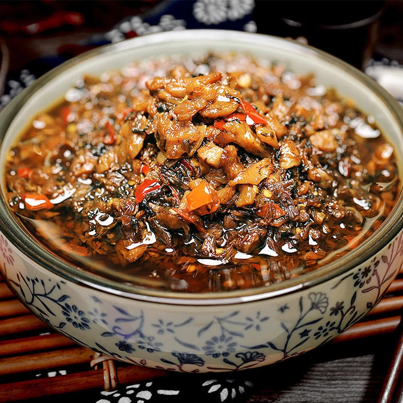 湖南湘西外婆菜农家下饭菜开胃菜咸菜梅干拌饭菜香辣菜瓶装炒鸡蛋