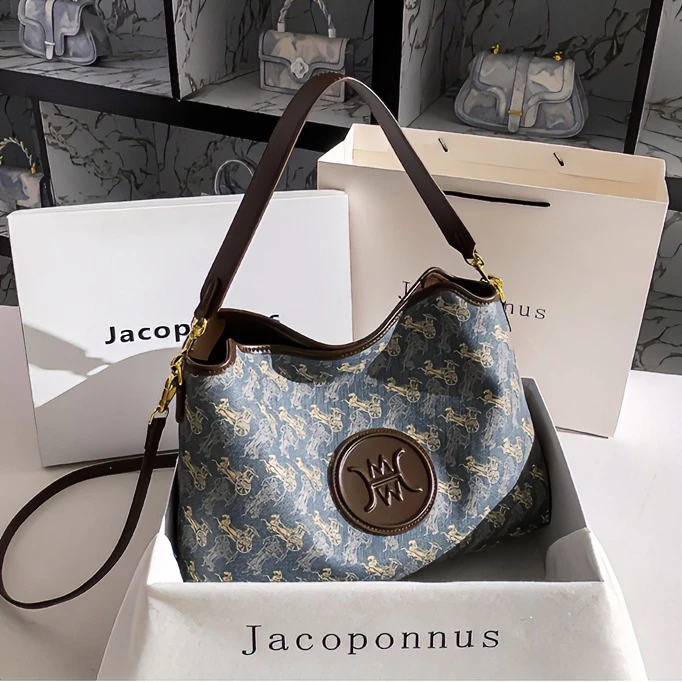 【雅各邦】女包2025流行新款感大容量通勤单肩托特包女配大衣的包包