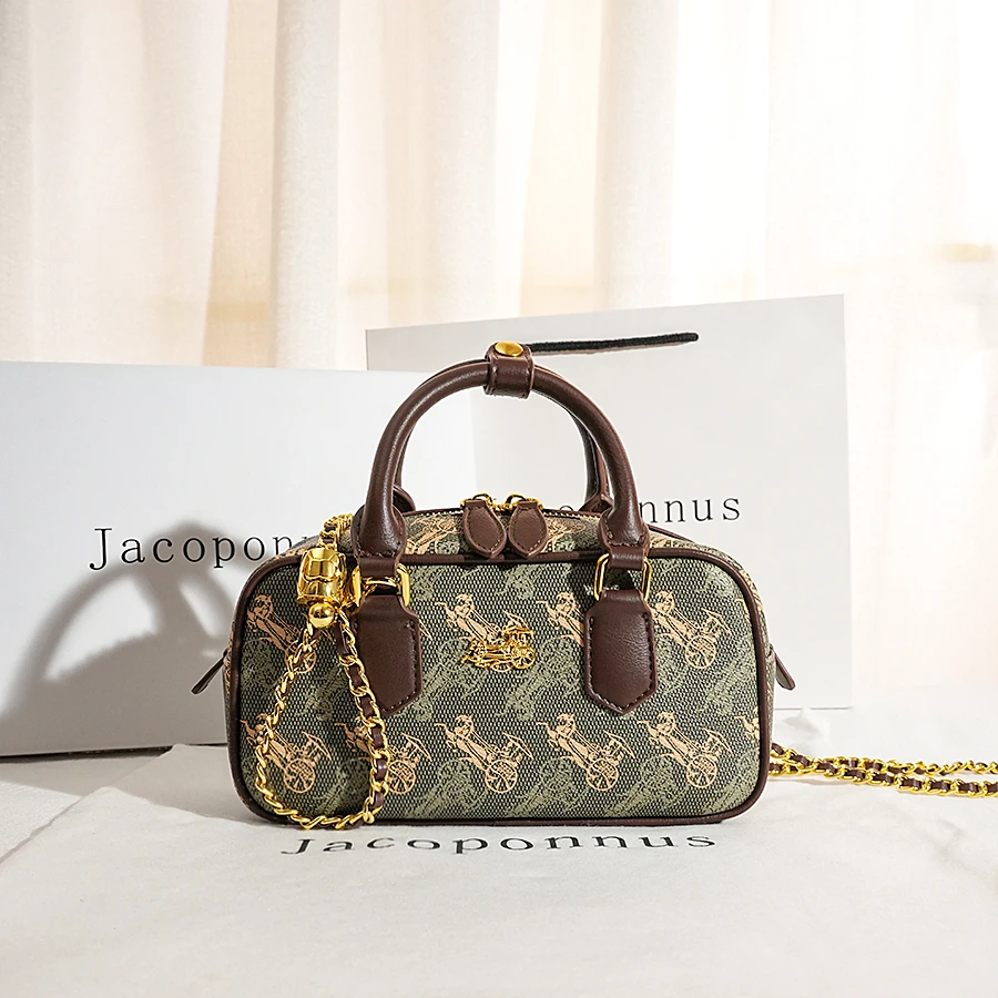 【雅各邦】2025新款绿色百搭感单肩斜挎小众腋下包女法式轻奢品牌