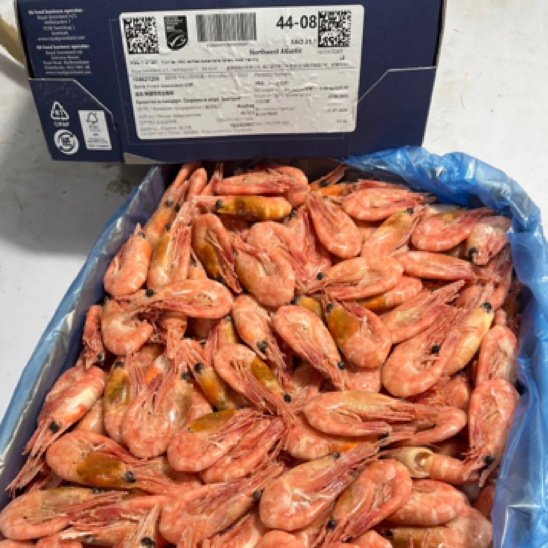 皇冠8月7090规格原箱头籽北极甜虾