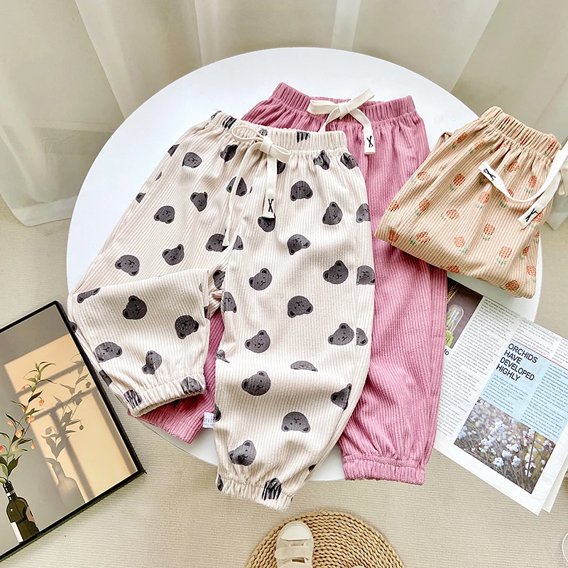 秋季儿童秋季卫裤男童女童韩版休闲裤宝宝春秋外穿宽松洋气休闲裤