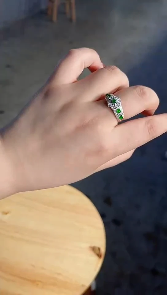 【闪购商品】翡翠戒指未镶嵌天然翡翠A货（拍一发一多样性发货）