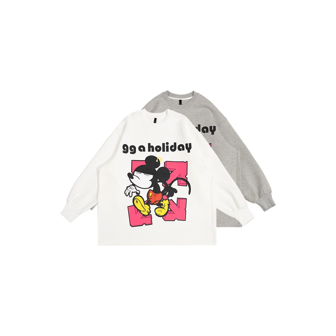 【上新】GGAHOLIDAY时尚潮流宽松休闲百搭印花情侣卫衣-151070