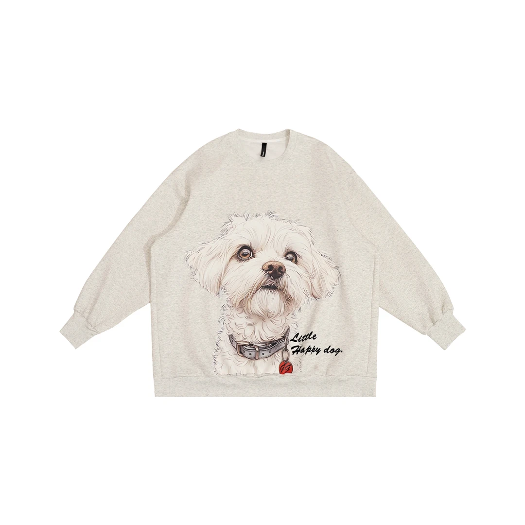 GG两色狗狗减龄款百搭圆领卫衣-151019