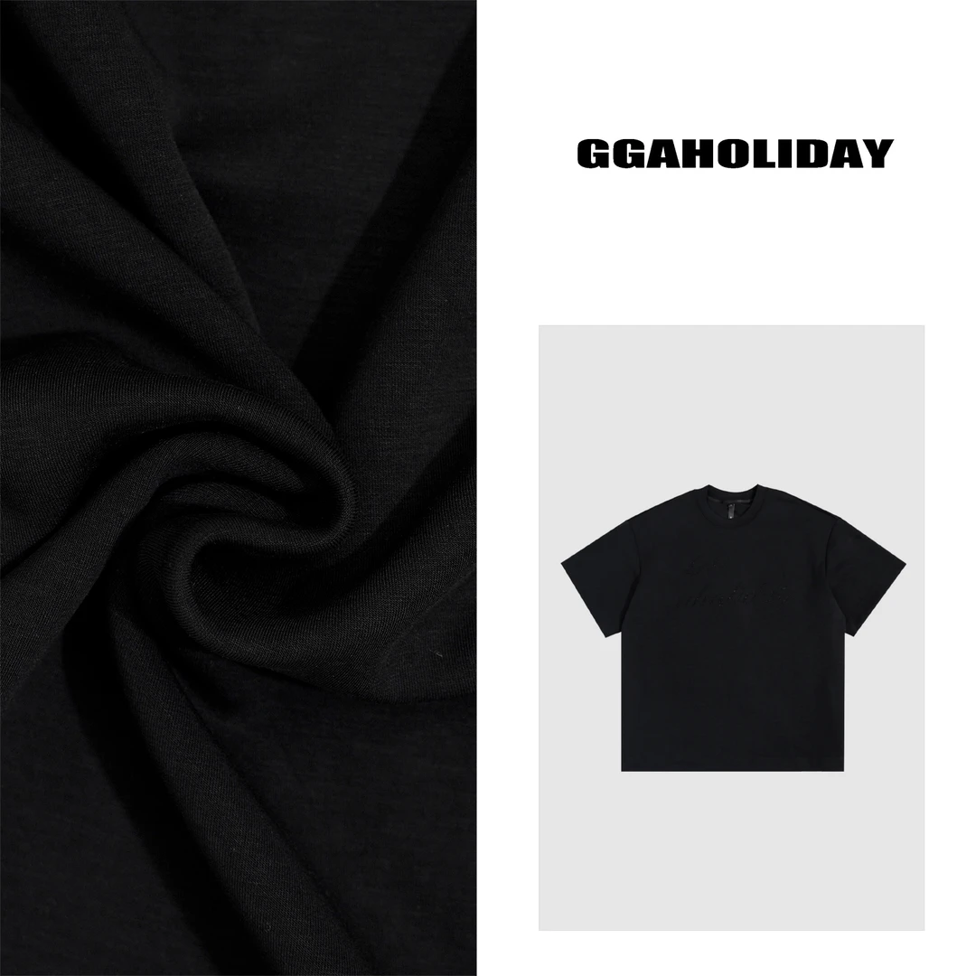 【上新】GGAHOLIDAY美式复古情侣T恤潮流宽松百搭圆领上衣-143054