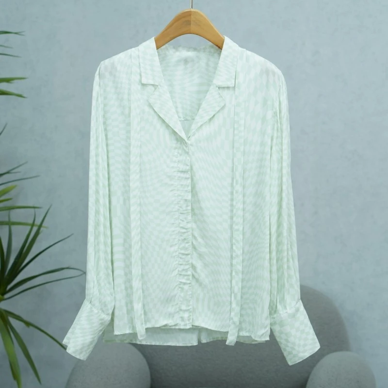 LI丽系列  Z025   女装时尚撤柜上衣衬衫薄荷绿41203362