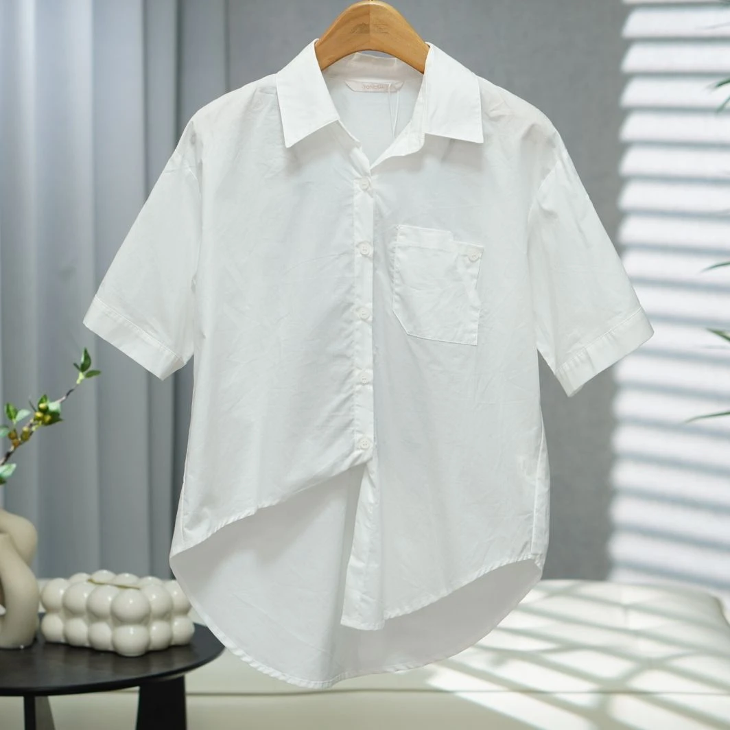 咏系列  Y532   女装时尚撤柜上衣衬衫米白B3032904