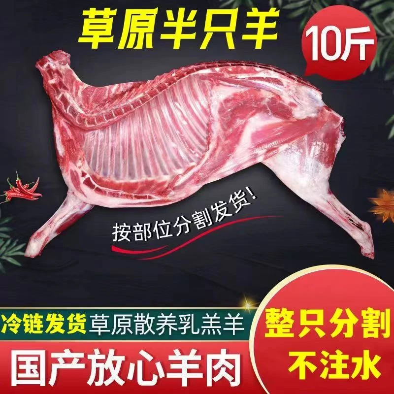 【半只羊10斤】新鲜羊排羊蝎子羊后腿鲜嫩肉质草原夏日尝鲜散养好吃