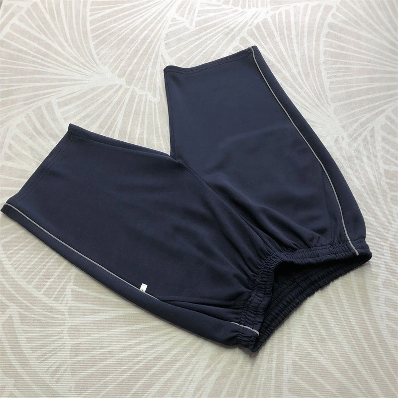 南韩丝校服裤细反光学生男女短裤夏季休闲运动短裤宽松透气学院风
