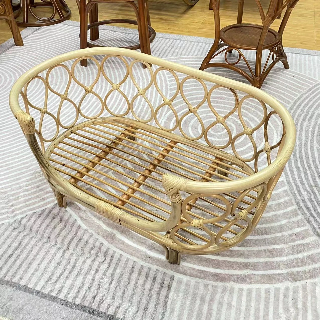 藤王阁品牌猫床狗床宠物笼子天然真藤的易清洗透气凉快舒适