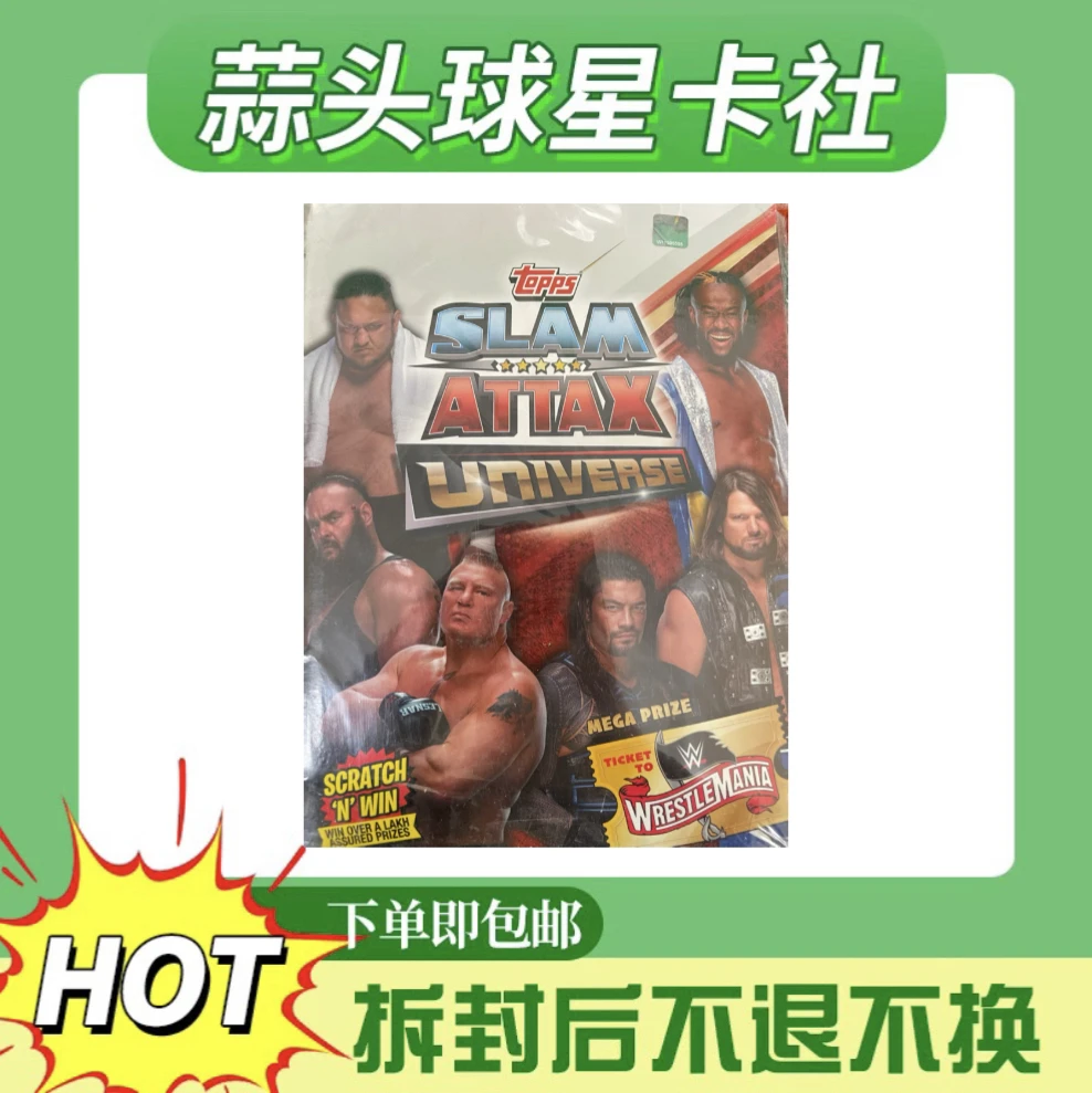 Topps wwe 2019 大满贯 寻塞纳罗曼大布雷尔等大比例 盲盒 球星卡