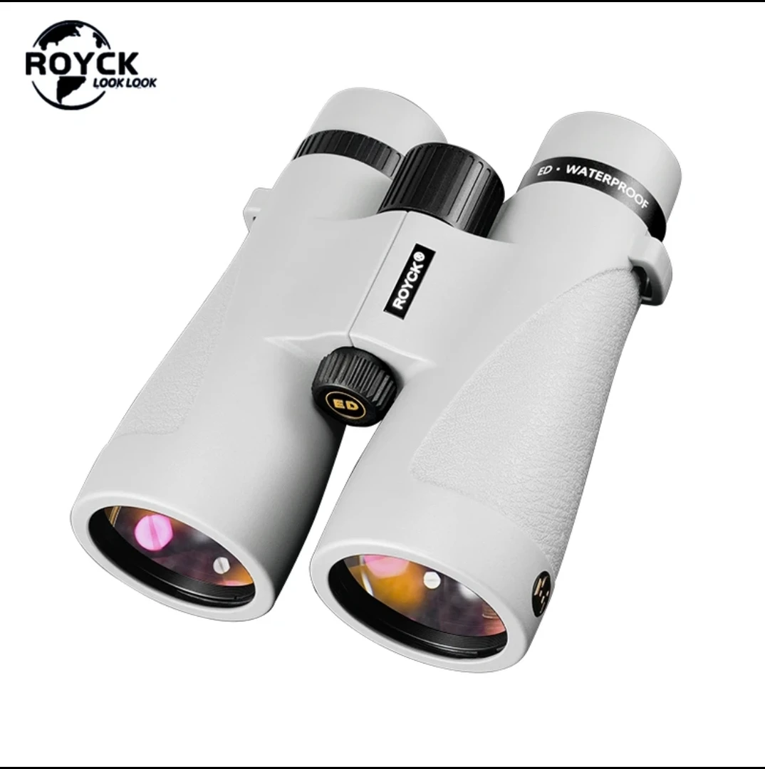 ROYCK新款限量版天花板 ED12*50超广角超清双筒户外寻蜂望远镜