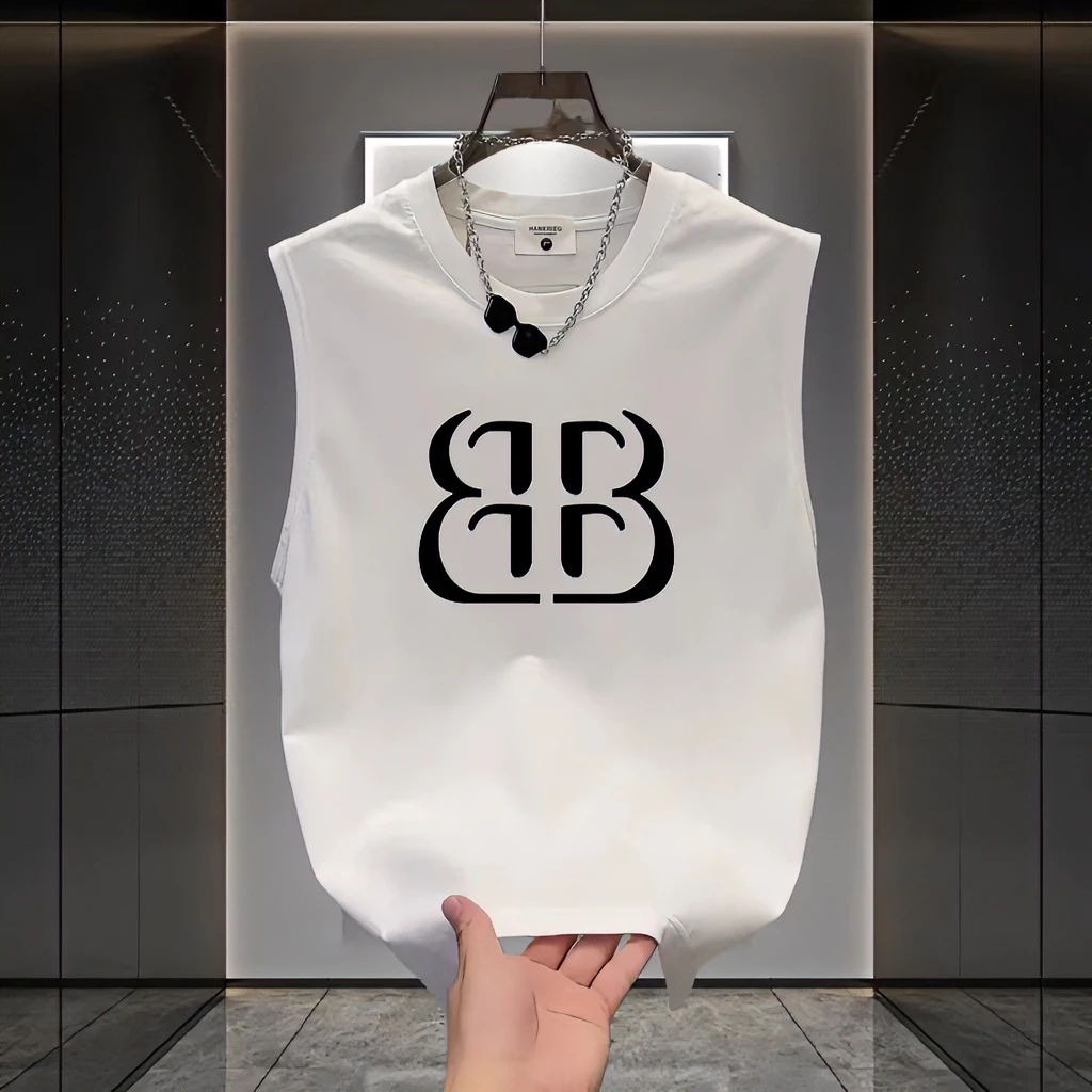 NiuXiWei/纽西威无袖坎肩背心男潮流夏季清凉运动百搭宽松短袖男