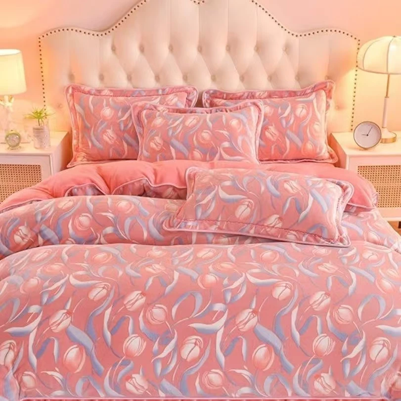 200X230牛奶绒双人被套瑕疵款介意勿拍300~~399加厚被罩亲肤加绒