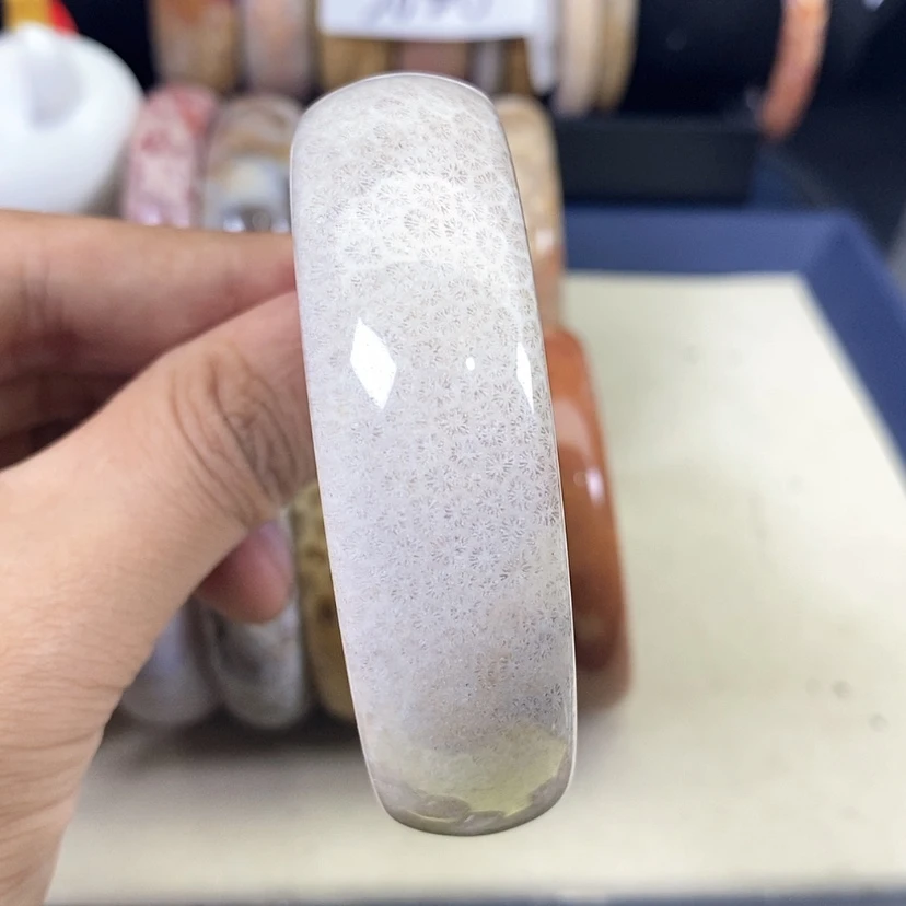 【闪购商品】硅化珊瑚（珊瑚玉）手镯未镶嵌11